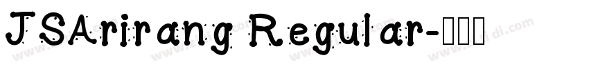 JSArirang Regular字体转换